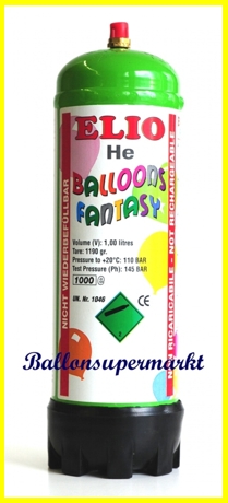 Einweg Ballongas Helium Flasche 1 Liter