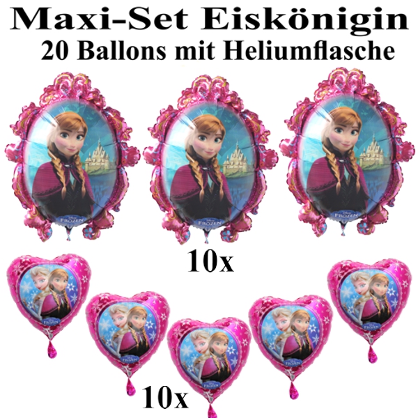 Eiskoenigin-Ballons-Helium-Maxi-Set