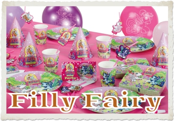 Fairy Filly Kindergeburtstag Dekoration und Luftballons