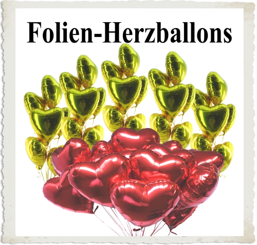 Folien Herzballons