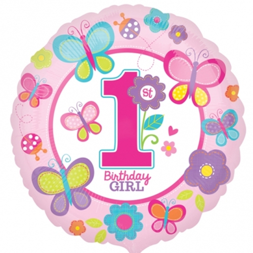 Folienballon-1st-Birthday-Girl-Luftballon-zum-1-Kindergeburtstag-Maedchen
