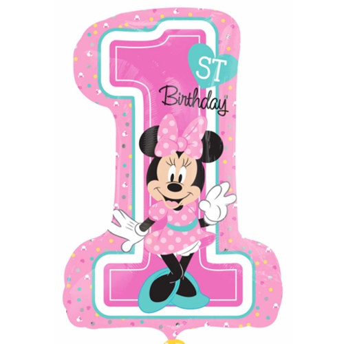 Folienballon-1st-Birthday-Minnie-Maus-Shape-Zahl-zum-1.-Kindergeburtstag-Geschenk-Disney