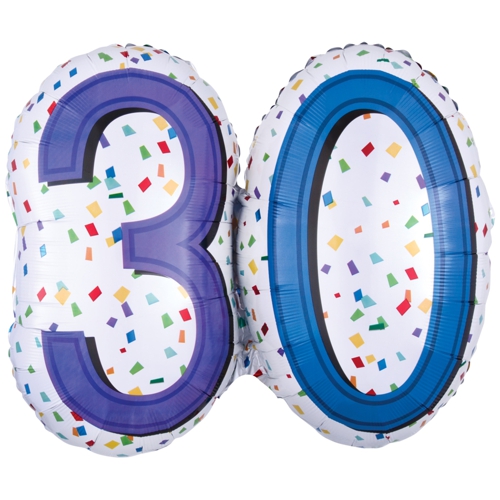 Folienballon-30.-Geburtstag-Rainbow-Birthday-30-Luftballon-Geschenk
