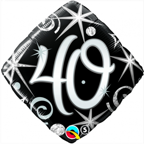 Folienballon-40.-Geburtstag-Birthday-Elegant-40-Luftballon-Geschenk-Dekoration
