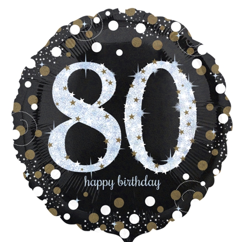 Folienballon-80-Geburtstag-Sparkling-Birthday-80-Luftballon-holografisch-Geschenk