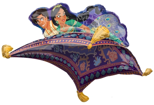 Folienballon-Aladdin-Shape-Luftballon-fliegender-Teppich-Partydekoration-Geschenk-1001-Nacht-Disney-Jasmin