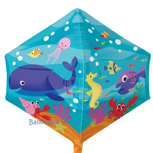 Folienballon-Anglez-Unterwasserwelt-Luftballon-Geschenk-Aquarium-Kindergeburtstag