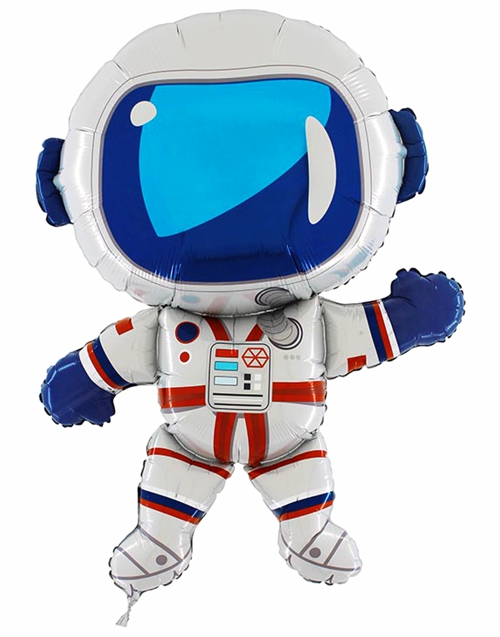 Folienballon-Astronaut-Shape-Luftballon-Geschenk-Kindergeburtstag-Weltraum-Universum-Kosmonaut