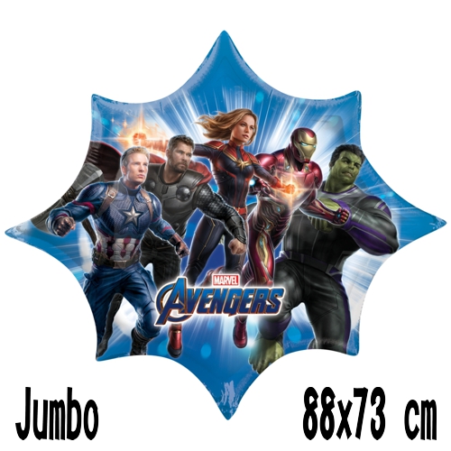 Folienballon-Avengers-Endgame-Jumbo-Luftballon-Dekoration-Geschenk-Comic-Superhelden-Kindergeburtstag-Marvel