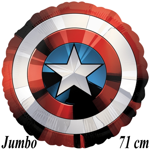 Folienballon-Avengers-Shield-Luftballon-Dekoration-Geschenk-Comic-Superhelden-Kindergeburtstag-Marvel