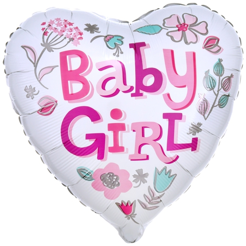 Folienballon-Baby-Girl-Heart-Luftballon-zur-Geburt-Babyparty-Taufe-Maedchen