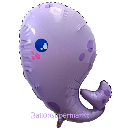 Folienballon-Baby-Wal-Shape-Luftballon-Geschenk-Geburt-Taufe-Geburtstag-Walbaby