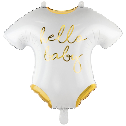 Folienballon-Babybody-Hello-Baby-Shape-Strampler-Luftballon-Dekoration-zur-Geburt-Taufe-Babyparty