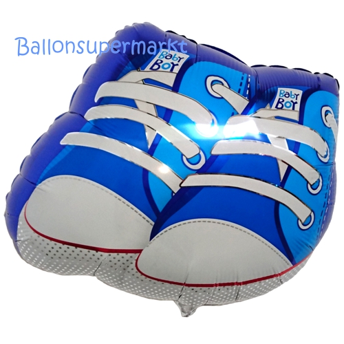 /Folienballon-Babyschuhe-Baby-Boy-Luftballon-zur-Geburt-Babyparty-Taufe-Junge