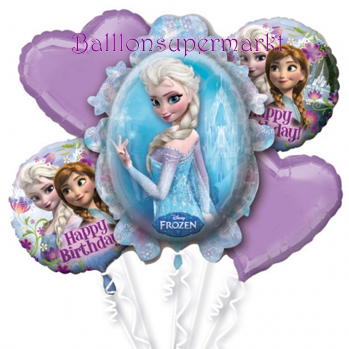 Folienballon-Bouquet-Frozen-die-Eiskoenigin-zum-Kindergeburtstag-5-Luftballons-Anna-Elsa-Geschenk