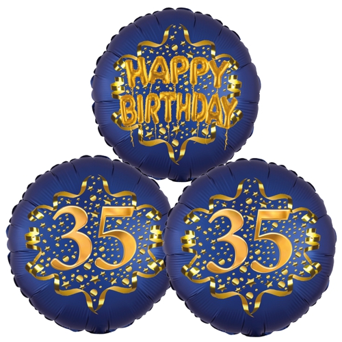Folienballon-Bouquet-zum-35.-Geburtstag-Satin-Navy-Zahl-35-Happy-Birthday-Luftballons-Geschenk