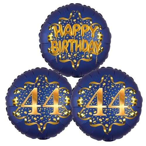 Folienballon-Bouquet-zum-44.-Geburtstag-Satin-Navy-Zahl-44-Happy-Birthday-Luftballons-Geschenk