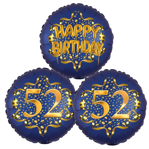Folienballon-Bouquet-zum-52.-Geburtstag-Satin-Navy-Zahl-52-Happy-Birthday-Luftballons-Geschenk