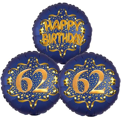 Folienballon-Bouquet-zum-62.-Geburtstag-Satin-Navy-Zahl-62-Happy-Birthday-Luftballons-Geschenk
