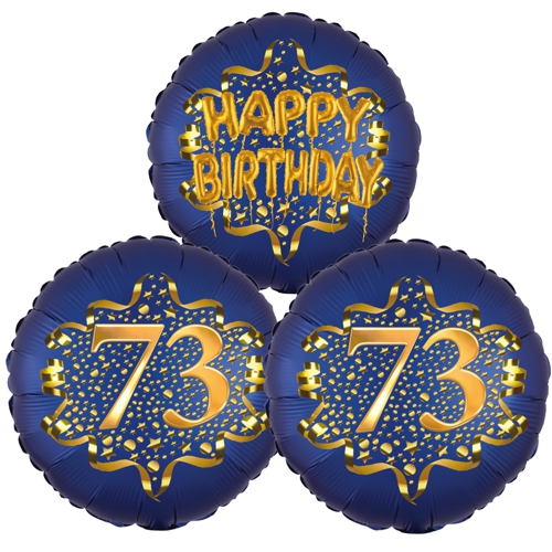 Folienballon-Bouquet-zum-73.-Geburtstag-Satin-Navy-Zahl-73-Happy-Birthday-Luftballons-Geschenk
