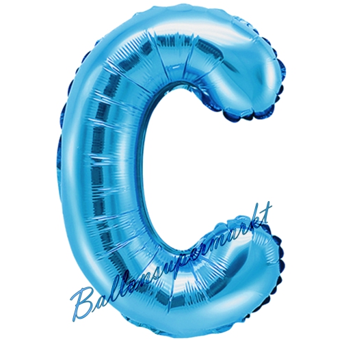Folienballon-Buchstabe-35-cm-C-Blau-Luftballon-Geschenk-Geburtstag-Hochzeit-Firmenveranstaltung