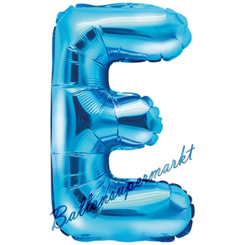 Folienballon-Buchstabe-35-cm-E-Blau-Luftballon-Geschenk-Geburtstag-Hochzeit-Firmenveranstaltung