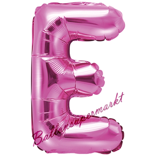 Folienballon-Buchstabe-35-cm-E-Pink-Luftballon-Geschenk-Geburtstag-Hochzeit-Firmenveranstaltung