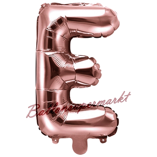Folienballon-Buchstabe-35-cm-E-Rosegold-Luftballon-Geschenk-Hochzeit-Geburtstag-Jubilaeum-Firmenveranstaltung
