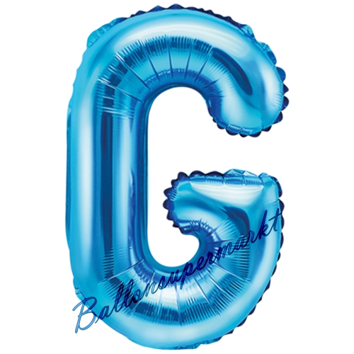 Folienballon-Buchstabe-35-cm-G-Blau-Luftballon-Geschenk-Geburtstag-Hochzeit-Firmenveranstaltung