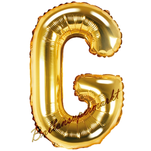 Folienballon-Buchstabe-35-cm-G-Gold-Luftballon-Geschenk-Geburtstag-Hochzeit-Firmenveranstaltung