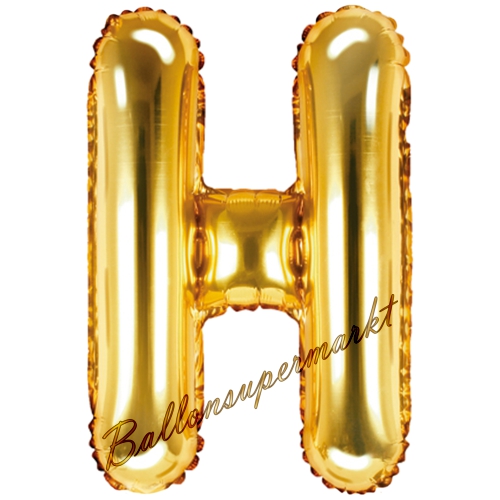 Folienballon-Buchstabe-35-cm-H-Gold-Luftballon-Geschenk-Geburtstag-Hochzeit-Firmenveranstaltung