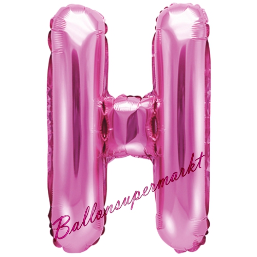 Folienballon-Buchstabe-35-cm-H-Pink-Luftballon-Geschenk-Geburtstag-Hochzeit-Firmenveranstaltung