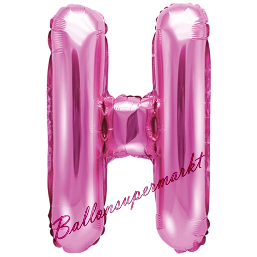 Folienballon-Buchstabe-35-cm-H-Pink-Luftballon-Geschenk-Geburtstag-Hochzeit-Firmenveranstaltung