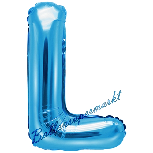 Folienballon-Buchstabe-35-cm-L-Blau-Luftballon-Geschenk-Geburtstag-Hochzeit-Firmenveranstaltung
