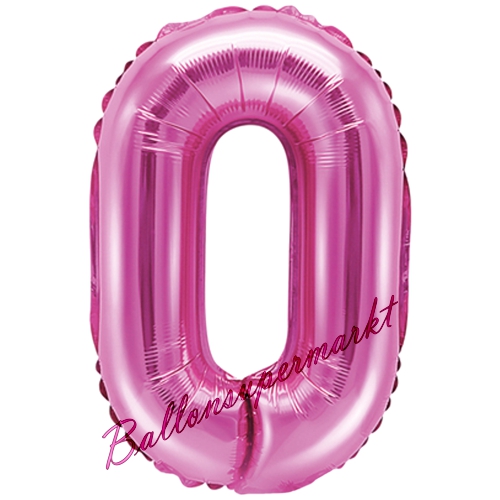 Folienballon-Buchstabe-35-cm-O-Pink-Luftballon-Geschenk-Geburtstag-Hochzeit-Firmenveranstaltung