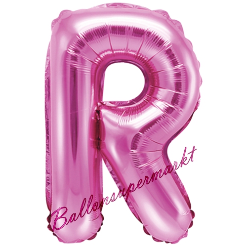 Folienballon-Buchstabe-35-cm-R-Pink-Luftballon-Geschenk-Geburtstag-Hochzeit-Firmenveranstaltung