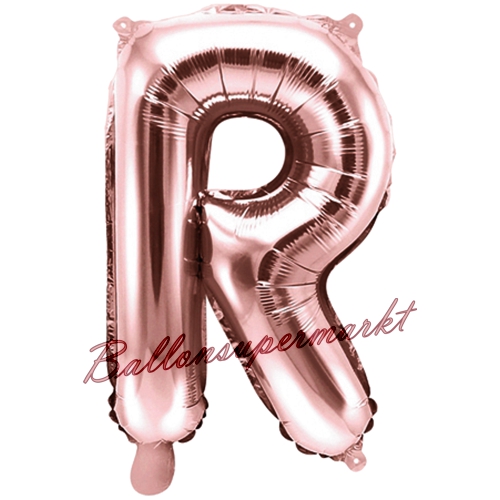 Folienballon-Buchstabe-35-cm-R-Rosegold-Luftballon-Geschenk-Hochzeit-Geburtstag-Jubilaeum-Firmenveranstaltung
