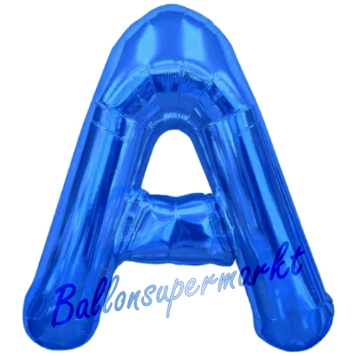 Folienballon-Buchstabe-A-Blau-Luftballon-Geschenk-Hochzeit-Geburtstag-Jubilaeum-Firmenveranstaltung