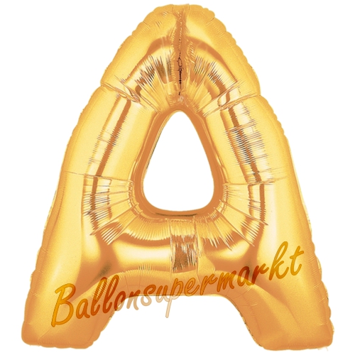 Folienballon-Buchstabe-A-Gold-Luftballon-Geschenk-Hochzeit-Geburtstag-Jubilaeum-Firmenveranstaltung