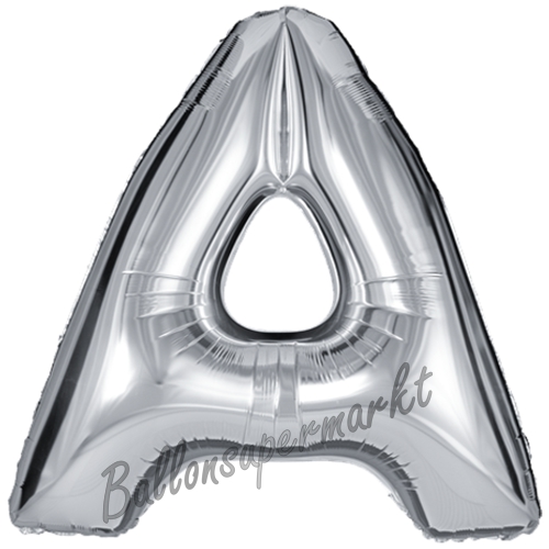Folienballon-Buchstabe-A-Silber-Luftballon-Geschenk-Hochzeit-Geburtstag-Jubilaeum-Firmenveranstaltung