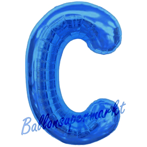 Folienballon-Buchstabe-C-Blau-Luftballon-Geschenk-Hochzeit-Geburtstag-Jubilaeum-Firmenveranstaltung