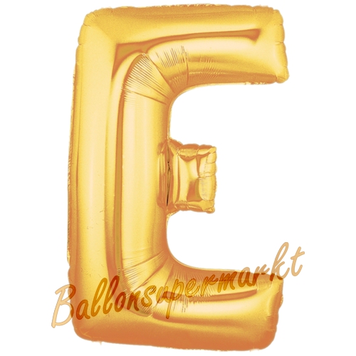 Folienballon-Buchstabe-E-Gold-Luftballon-Geschenk-Hochzeit-Geburtstag-Jubilaeum-Firmenveranstaltung