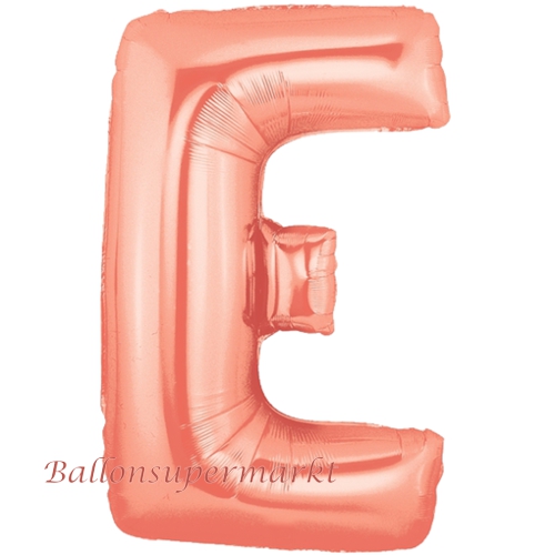 Folienballon-Buchstabe-E-Rosegold-Luftballon-Geschenk-Hochzeit-Geburtstag-Jubilaeum-Firmenveranstaltung