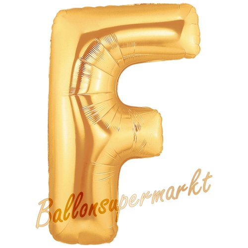 Folienballon-Buchstabe-F-Gold-Luftballon-Geschenk-Hochzeit-Geburtstag-Jubilaeum-Firmenveranstaltung