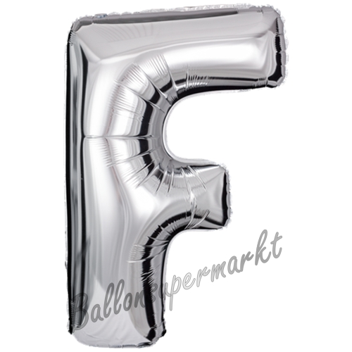 Folienballon-Buchstabe-F-Silber-Luftballon-Geschenk-Hochzeit-Geburtstag-Jubilaeum-Firmenveranstaltung
