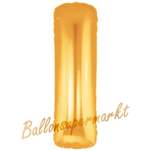 Folienballon-Buchstabe-I-Gold-Luftballon-Geschenk-Hochzeit-Geburtstag-Jubilaeum-Firmenveranstaltung
