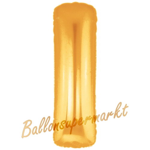 Folienballon-Buchstabe-I-Gold-Luftballon-Geschenk-Hochzeit-Geburtstag-Jubilaeum-Firmenveranstaltung
