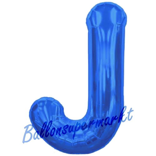 Folienballon-Buchstabe-J-Blau-Luftballon-Geschenk-Hochzeit-Geburtstag-Jubilaeum-Firmenveranstaltung