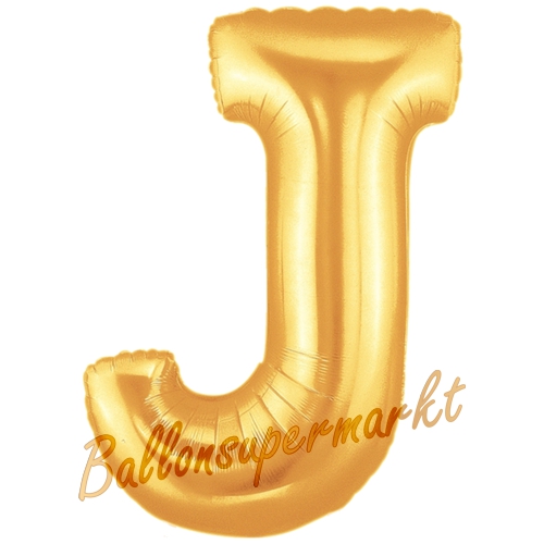 Folienballon-Buchstabe-J-Gold-Luftballon-Geschenk-Hochzeit-Geburtstag-Jubilaeum-Firmenveranstaltung