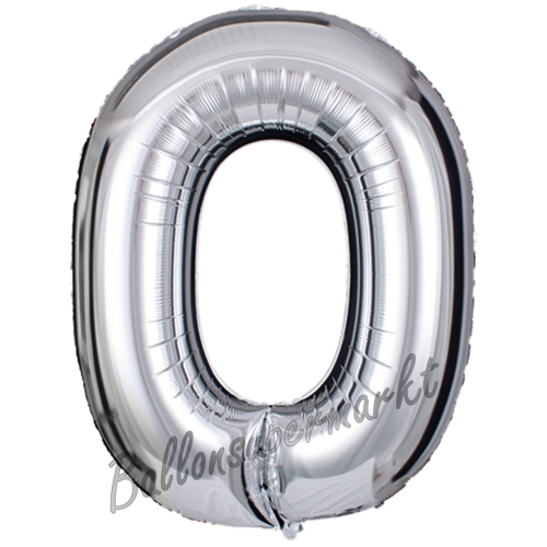 Folienballon-Buchstabe-O-Silber-Luftballon-Geschenk-Hochzeit-Geburtstag-Jubilaeum-Firmenveranstaltung